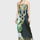 Yin N Yang Lotus Silk Dress