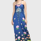 Unalome Blue Lotus Silk Dress