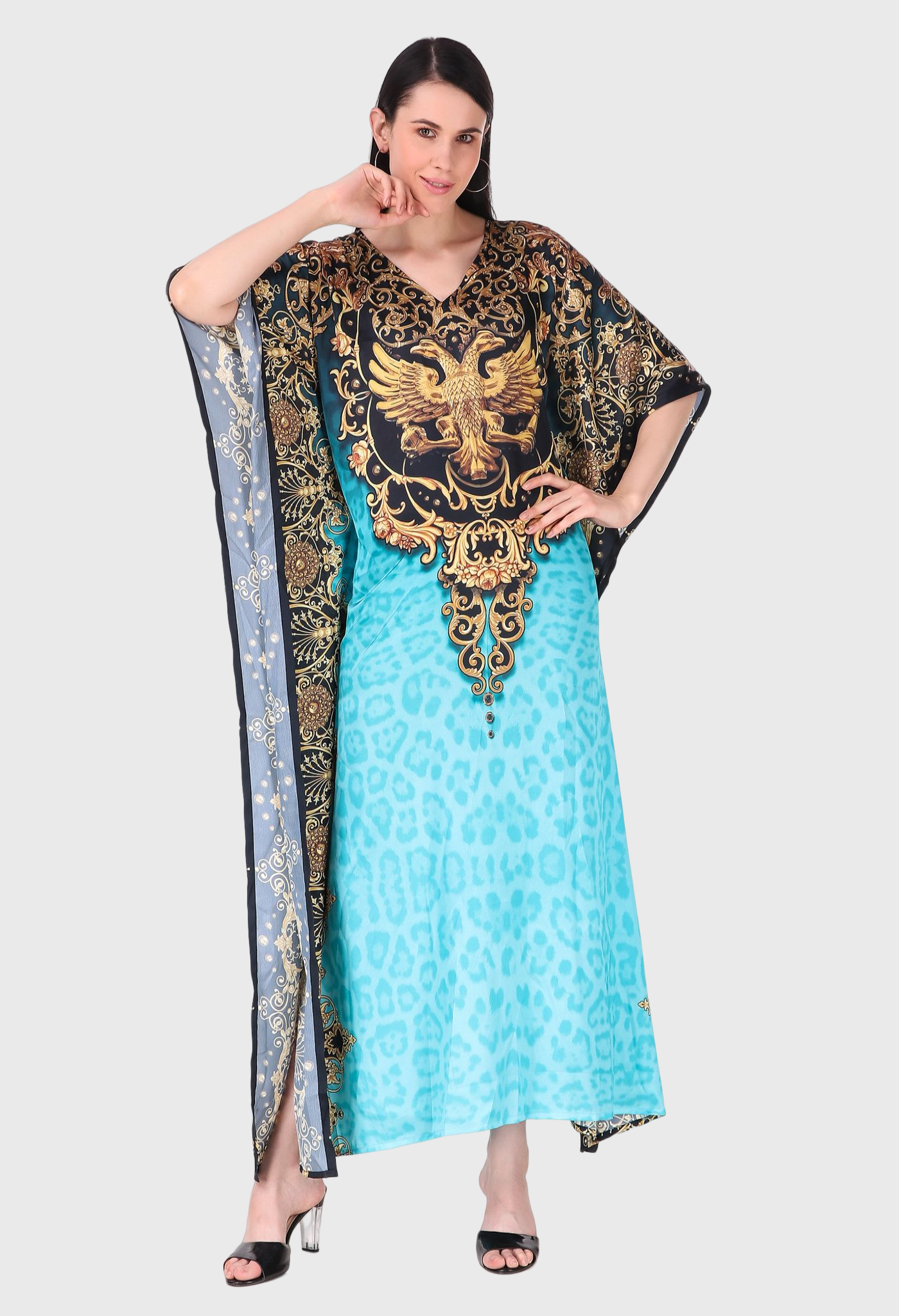  Blue Lotus Silk Dress