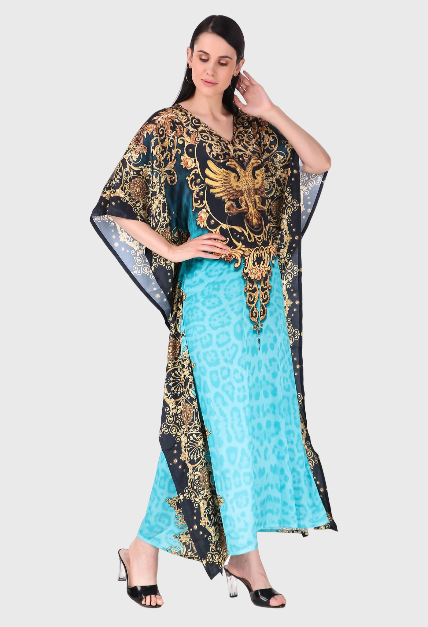 Blue Lotus Silk Dress